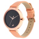 Fastrack Paint Me Quartz Analog Black Dial Leather Strap Watch for Girls