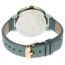 Fastrack Glitch Quartz Analog Blue Dial Leather Strap Watch for Girls