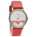 Fastrack Wonder Woman Quartz Analog Silver Dial Leather Strap Watch for Girls