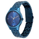 Fastrack Stunners Quartz Analog Blue Dial Metal Strap Watch for Girls