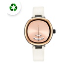 Fastrack Revibe Quartz Analog Rose gold Dial Fabric Strap Watch for Girls
