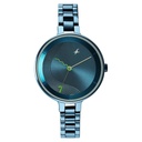 Fastrack Stunners Quartz Analog Blue Dial Metal Strap Watch for Girls