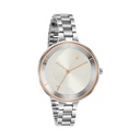 Fastrack Stunners Quartz Analog Silver dial Stainless Steel Strap Watch for Girls