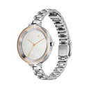 Fastrack Stunners Quartz Analog Silver dial Stainless Steel Strap Watch for Girls