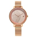Fastrack Younique Quartz Analog Rose Gold Dial Stainless Steel Strap Watch for Girls