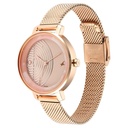 Fastrack Younique Quartz Analog Rose Gold Dial Stainless Steel Strap Watch for Girls