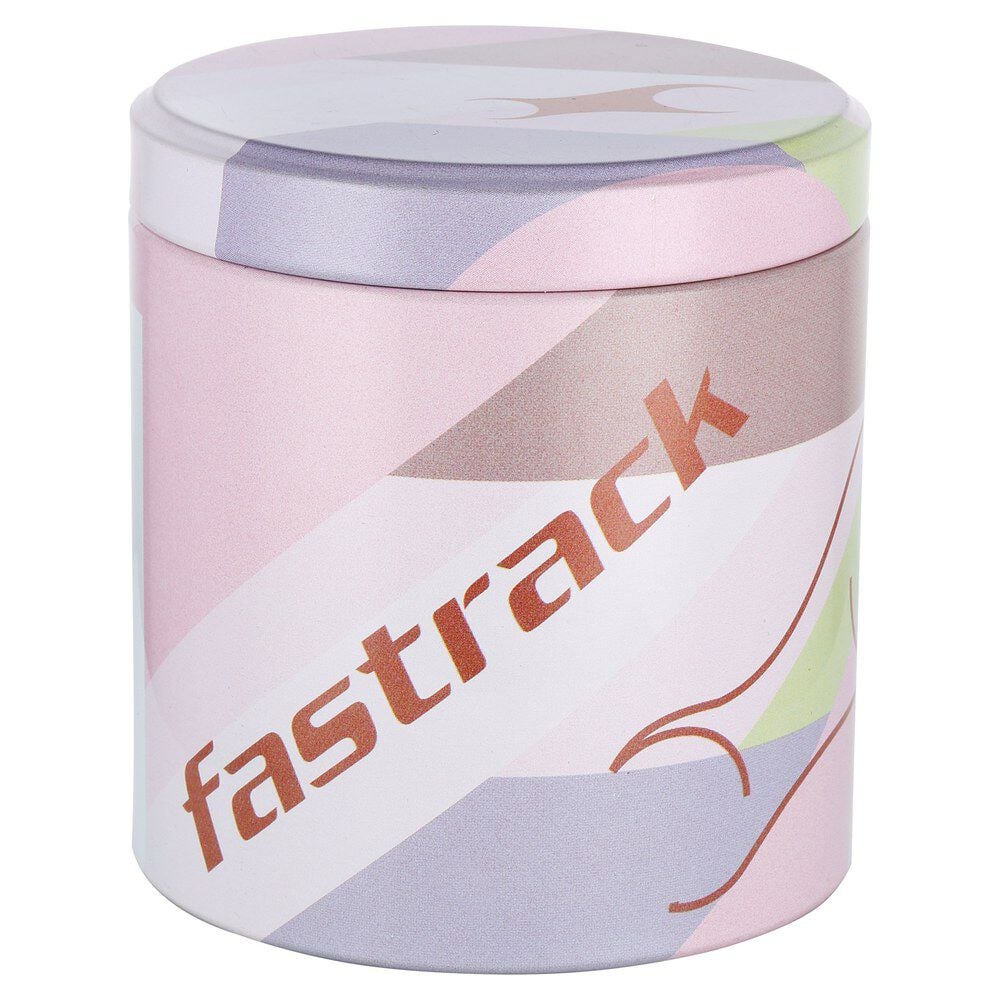 Fastrack Younique Quartz Analog Rose Gold Dial Stainless Steel Strap Watch for Girls