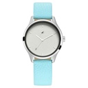 Fastrack Tripster Quartz Analog White Dial Leather Strap Watch for Girls
