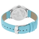 Fastrack Tripster Quartz Analog White Dial Leather Strap Watch for Girls