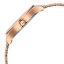 Fastrack Stunners Quartz Analog Green Dial Rose Gold Metal Strap Watch For Girls