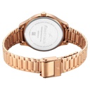 Fastrack Stunners Quartz Analog Green Dial Rose Gold Metal Strap Watch For Girls