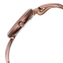 Fastrack Opulence Quartz Analog Black Dial Brown Metal Strap Watch For Girls