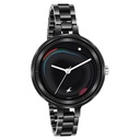 Fastrack MetaWe Quartz Analog Black Dial Stainless Steel Strap Watch For Girls