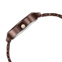 Fastrack MetaWe Quartz Analog Brown Dial Stainless Steel Strap Watch For Girls
