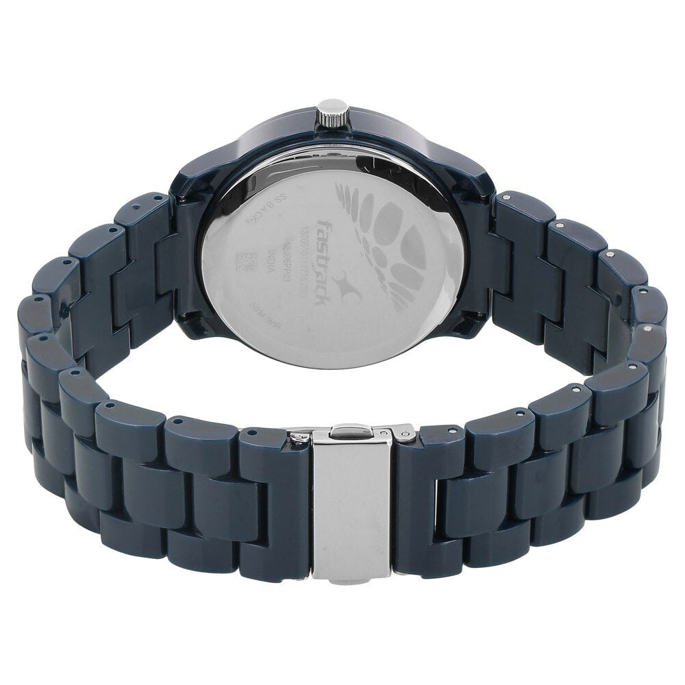 Fastrack Trendies Quartz Analog Blue Dial Plastic Strap Watch for Girls