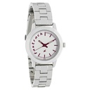 Fastrack Quartz Analog White Dial Leather Strap Watch for Girls
