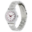 Fastrack Quartz Analog White Dial Leather Strap Watch for Girls