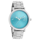 Fastrack Tropical Waters Quartz Analog Green Dial Metal Strap Watch for Girls