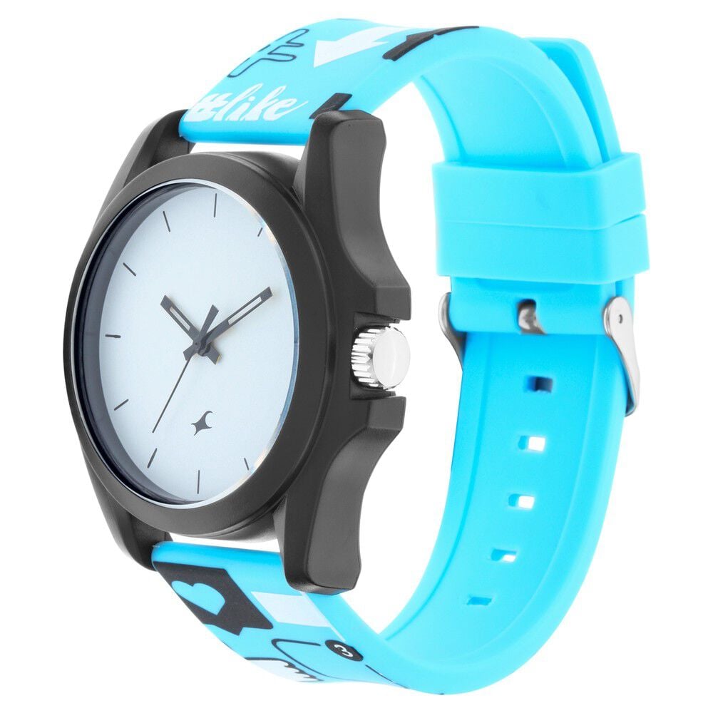 Fastrack Trendies Quartz Analog Pink Dial Silicone Strap Watch for Girls