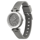 Fastrack Trendies Quartz Analog Grey Dial Silicone Strap Watch for Girls