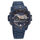 Fastrack Street line Quartz Analog Digital Blue Dial Silicone Strap Watch for Girls