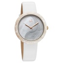 Fastrack Younique Quartz Analog Mother Of Pearl Dial LeatherStrap Watch For Girls