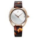 Fastrack Younique Quartz Analog Mother Of Pearl Dial Acetate And Metal Strap Watch For Girls