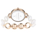Fastrack Younique Quartz Analog Mother Of Pearl Dial Acetate And Metal Strap Watch For Girls