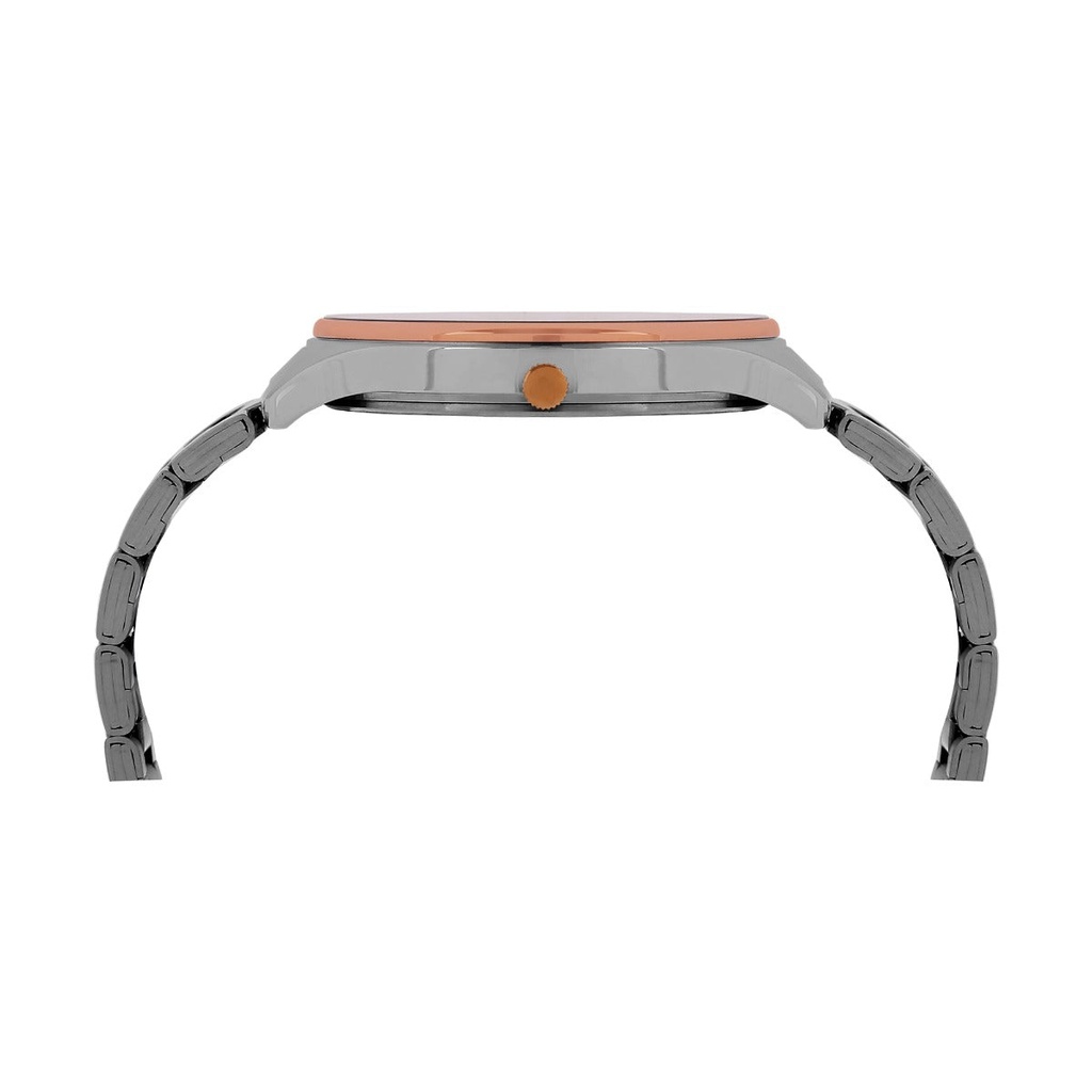 Timex Fashion Men's Brown Dial Round Case Day Date Function Watch -TWEG16906