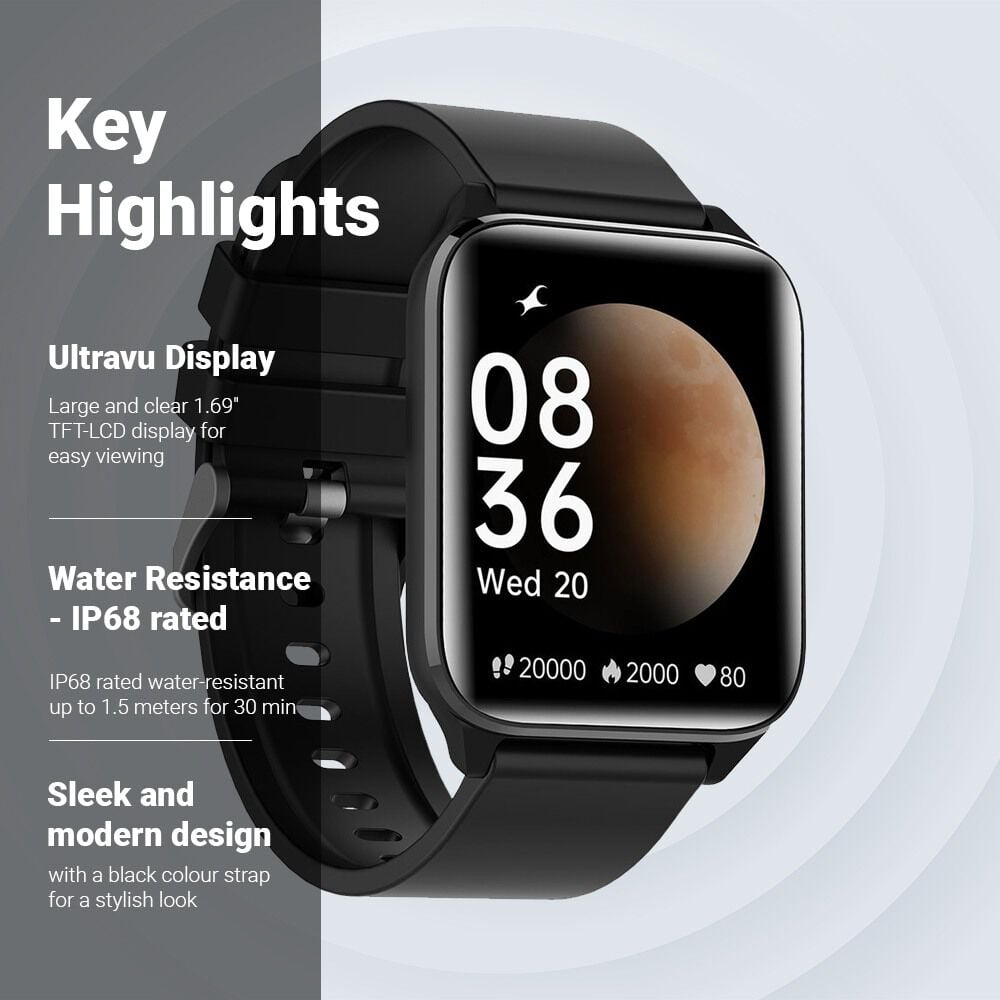 New Fastrack Reflex Volt with 4.27 CMUltraVU Display, IP68 Water Resistant, 60 Sports Modes, SpO2 Monitor