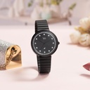 Fastrack Vyb Mirage Quartz Analog Black Dial Stainless Steel Strap Watch for Girls
