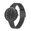 Fastrack Vyb Mirage Quartz Analog Black Dial Stainless Steel Strap Watch for Girls