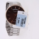 Timex Fashion Men's Brown Dial Round Case Day Date Function Watch -TWEG16906
