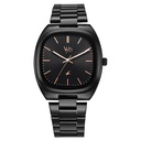 Fastrack Vyb Aviator Quartz Analog Black Dial Black Metal Strap Watch For Guys