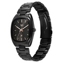Fastrack Vyb Aviator Quartz Analog Black Dial Black Metal Strap Watch For Guys