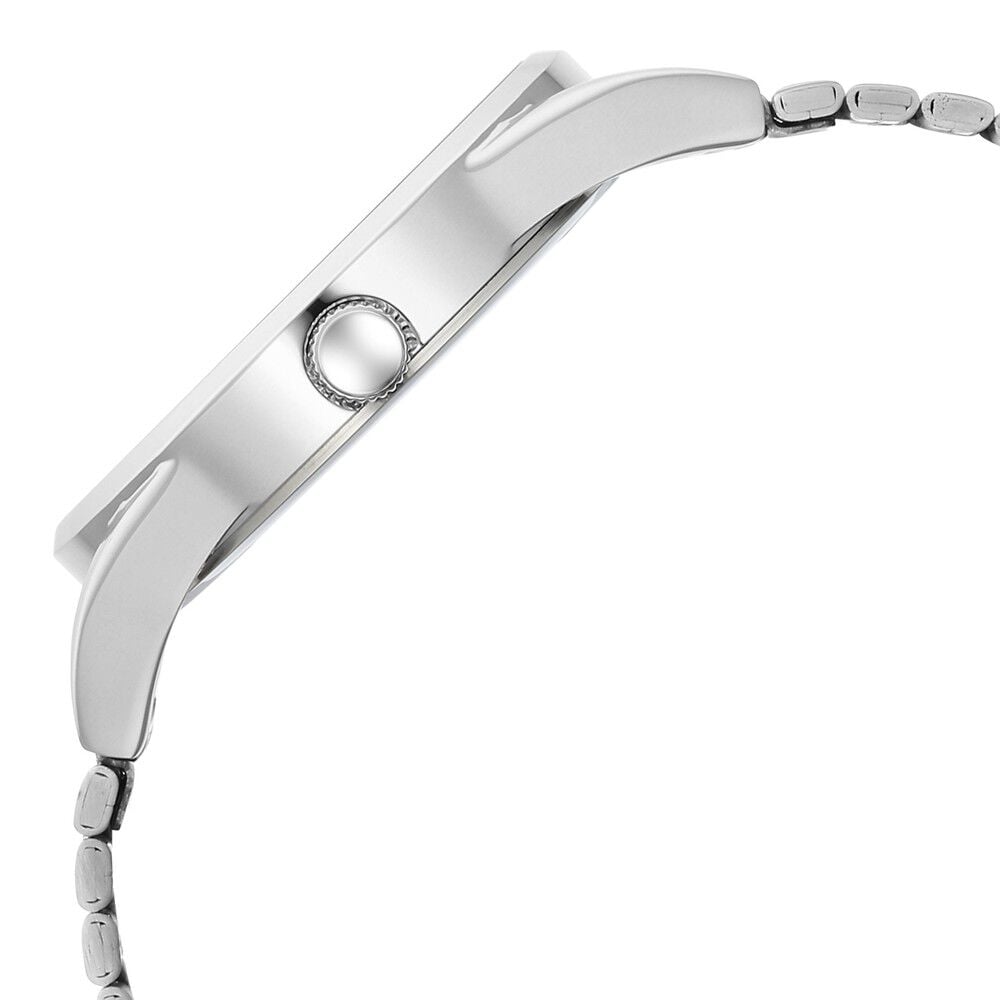 Fastrack Vyb Horizon Quartz Analog Blue Dial Silver Metal Strap Watch For Guys