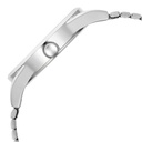 Fastrack Vyb Horizon Quartz Analog Blue Dial Silver Metal Strap Watch For Guys