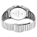 Fastrack Vyb Horizon Quartz Analog Blue Dial Silver Metal Strap Watch For Guys