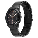 Fastrack Vyb Quest Quartz Analog Black Dial Black Metal Strap Watch For Guys