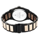 Fastrack Vyb Nimbus Quartz Analog Black Dial Two Toned Color Metal Strap Watch For Guys