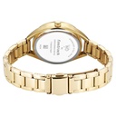 Fastrack Vyb Aurora Quartz Analog Green Dial Golden Color Metal Strap Watch For Girls