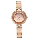 Fastrack Vyb Starlet Quartz Analog Pink Dial Rose Gold Color Metal Strap Watch For Girls