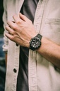 CASIO Men EDifice ECB-2200DC-1ADF Black Ana-Digi Dial Black Stainless Steel Band ED589