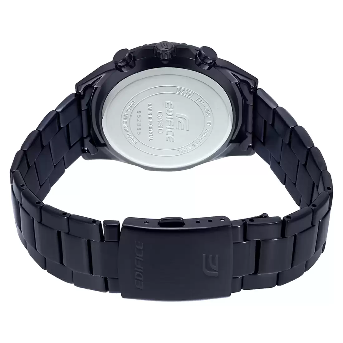 CASIO Men EDifice EFR-S567DC-1AVUDF Black Analog Dial Black Stainless Steel Band EX508