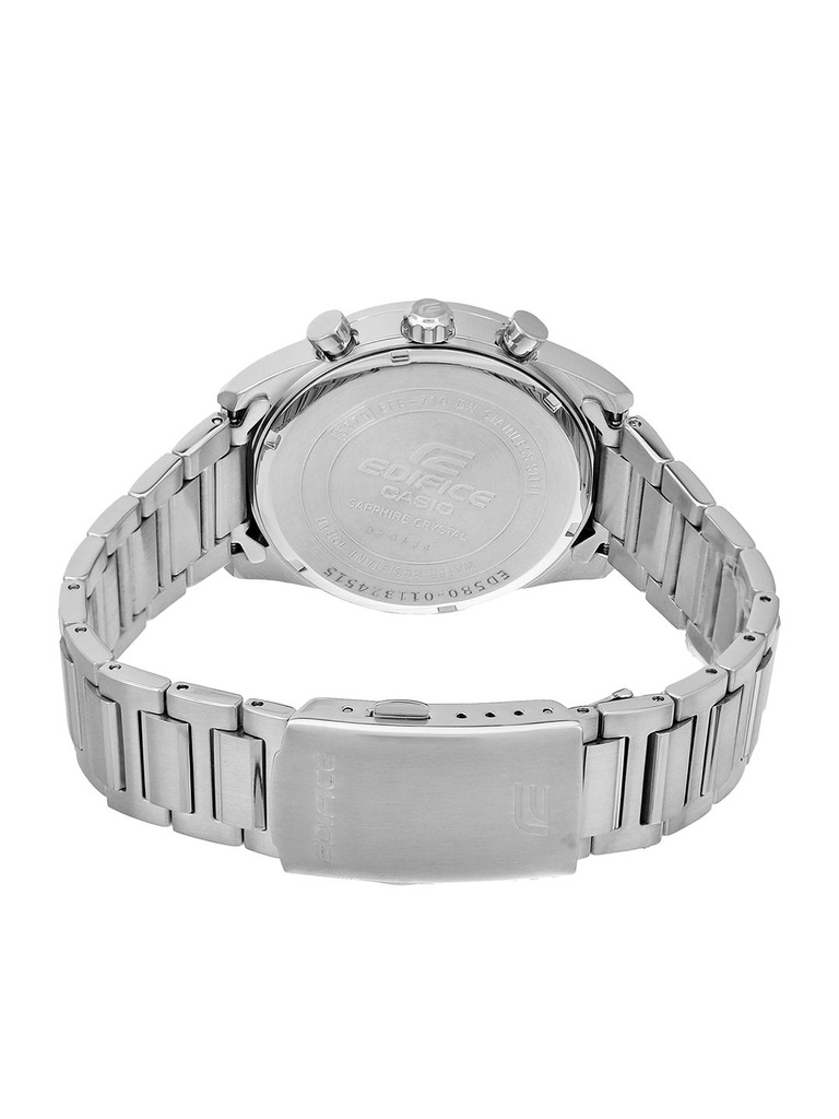 CASIO Men EDifice EFB-710D-1AVUDF Black Analog Dial Silver Stainless Steel Band ED580
