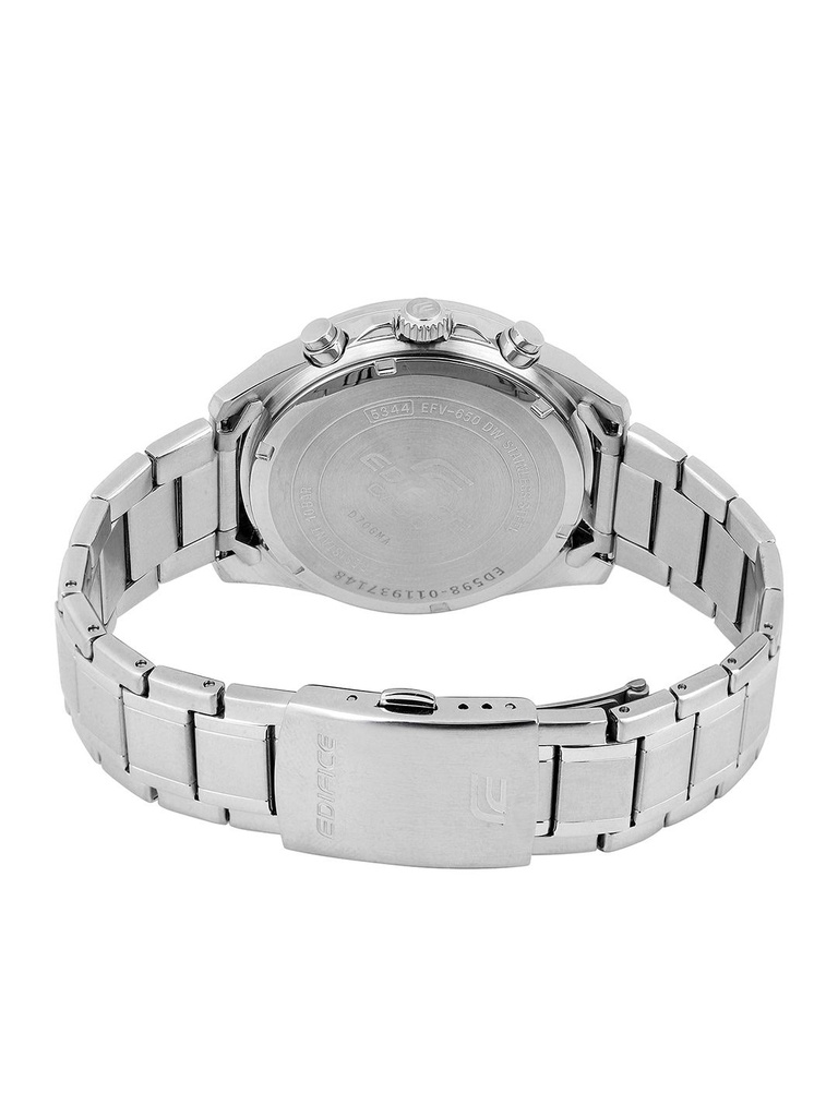 CASIO Men EDifice EFV-650D-3AVUDF Green Analog Dial Silver Stainless Steel Band ED598