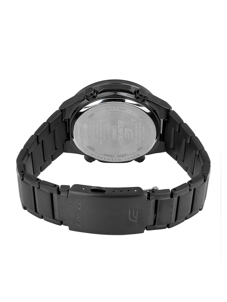 CASIO Men EDifice EFV-C110DC-1ADF Black Ana-Digi Dial Black Stainless Steel Band ED601