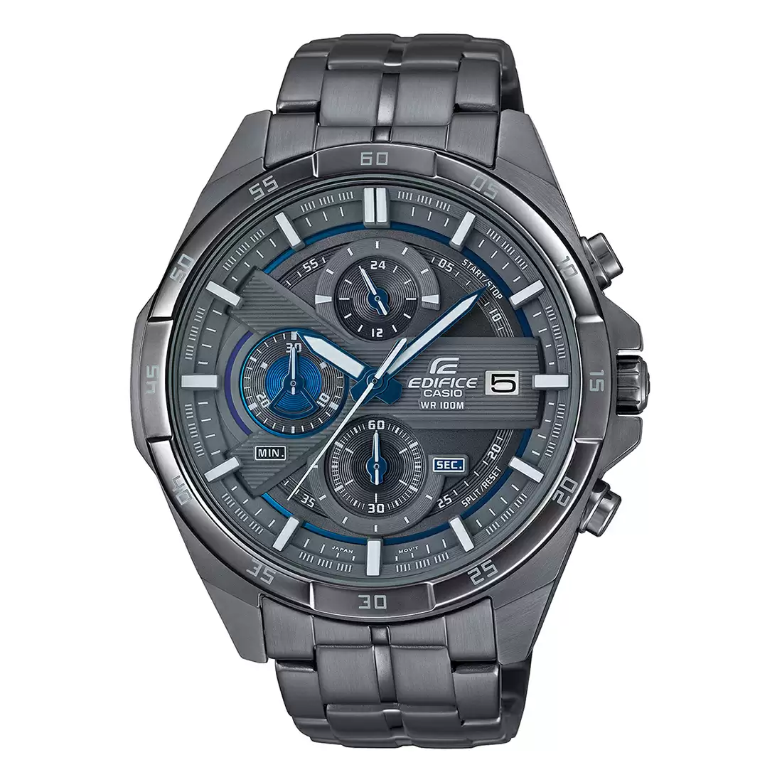 CASIO Men EDifice EFR-556GY-1AVUDF Gray Analog Dial Gray Stainless Steel Band EX494