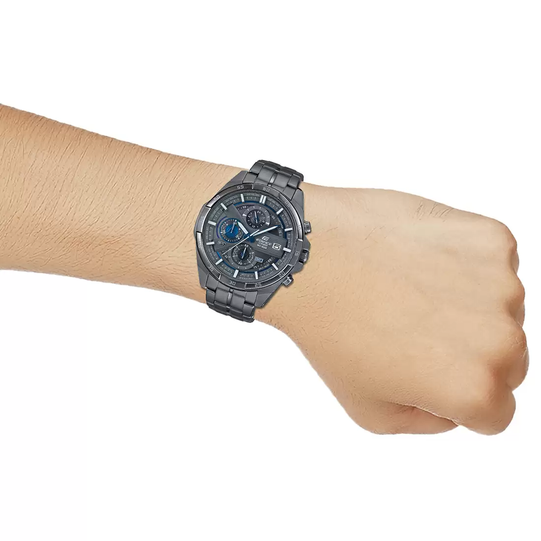 CASIO Men EDifice EFR-556GY-1AVUDF Gray Analog Dial Gray Stainless Steel Band EX494