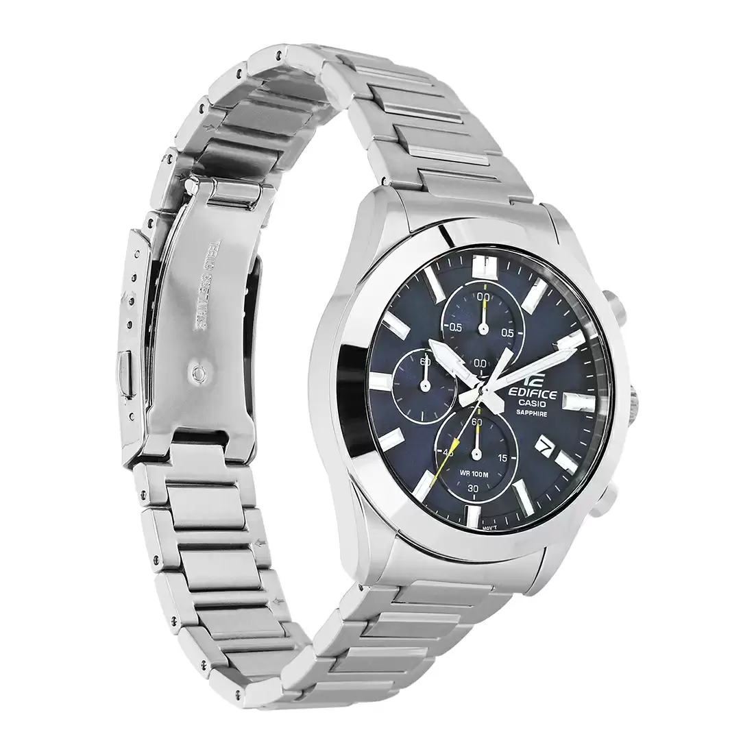 CASIO Men EDifice EFB-710D-2AVUDF Blue Analog Dial Silver Stainless Steel Band ED581